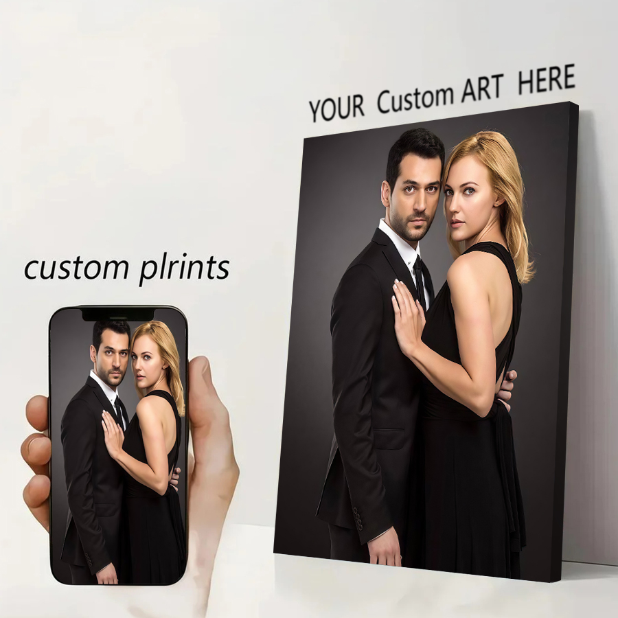 Home Textiles & Decorations - カスタムプリントキャンバスポスターアニメゲームポスターあなたの写真による絵画パーソナルギフトカスタマイズフィギュア動物ペット家の装飾