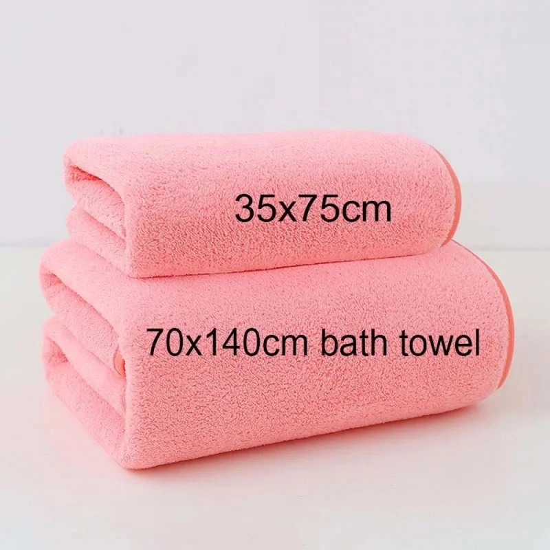 厚手のコーラルフリース製タオルセット。柔らかく吸水性に優れた - Home Textiles Face Towel のレビューと価格